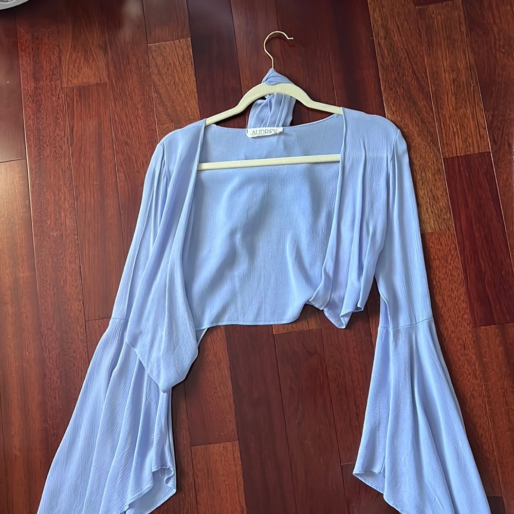 HAZEL BOUTIQUE LIGHT PURPLE FRONT TIE TOP
